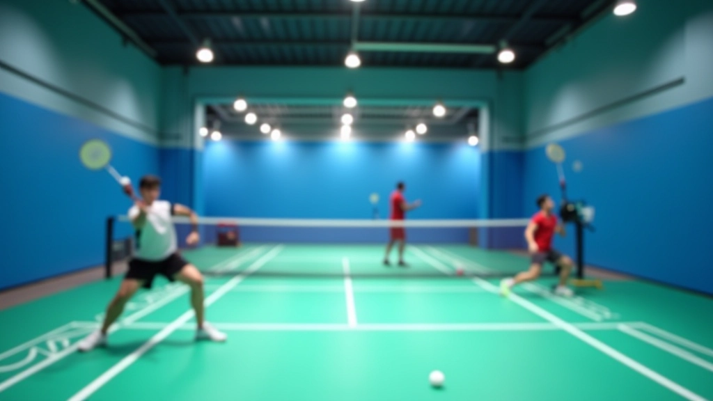 مركز تدريب كرة الريشة في الإسكندرية مع إطلالة ساحلية وملاعب حديثة